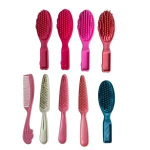 Lot of 9 Vintage Barbie Brushes and Comb Doll Accessories